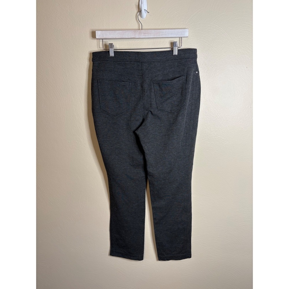 Chico's So Slimming Pants Womens 1 M Short Gray Straight Leg Trousers Workwear - Picture 6 of 12